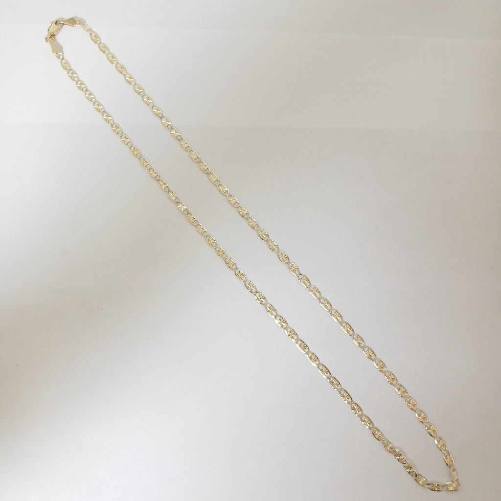 CADENAS TEJIDO GUCHI ORO 14K 55 CM 6.9 GR (NUEVO)