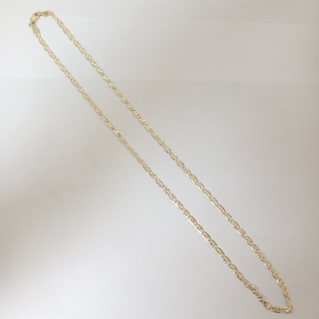 CADENAS TEJIDO GUCHI ORO 14K 55 CM 6.9 GR (NUEVO)