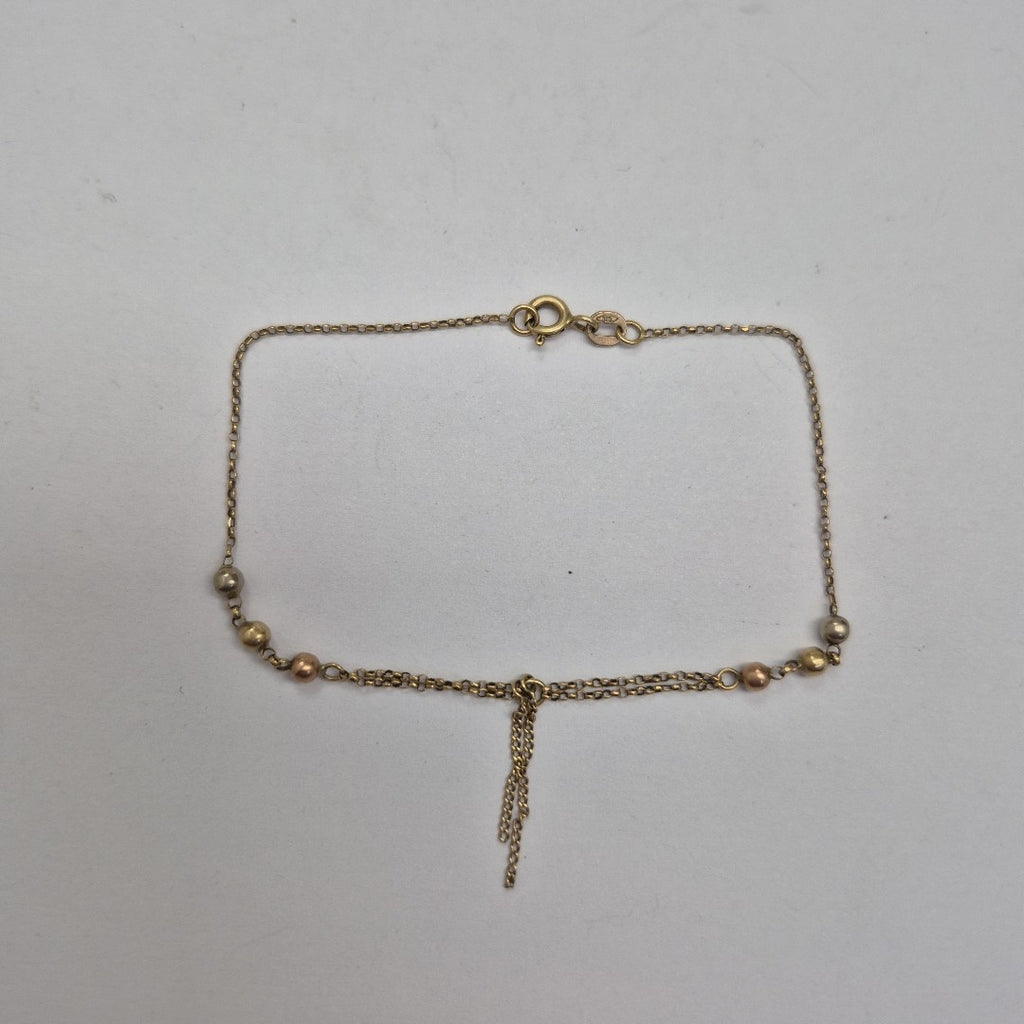 PULSERA ORO COMBINADO 10 K 1.5 GRMS (SEMINUEVO)