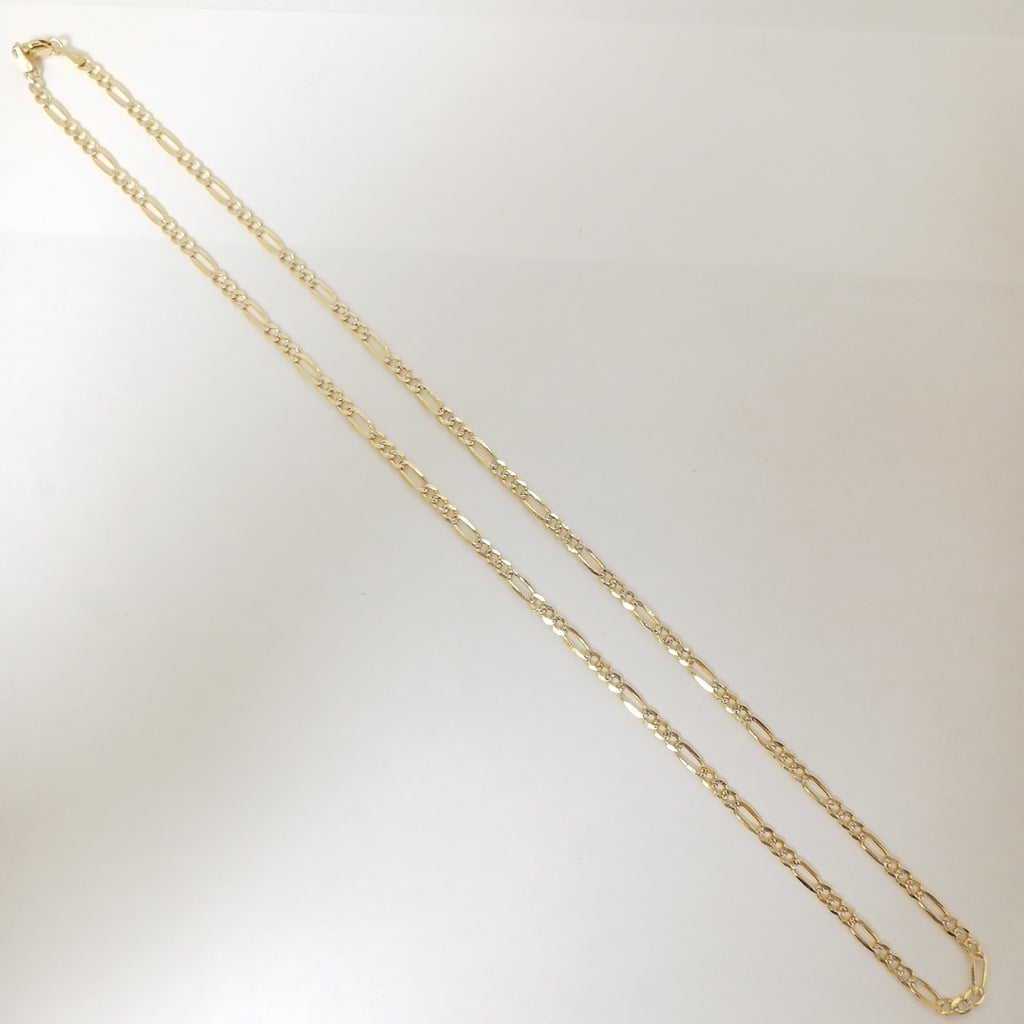 CADENAS 3X1 DIAMANTADA ORO 14K 55 CM 8.5 GR (NUEVO)