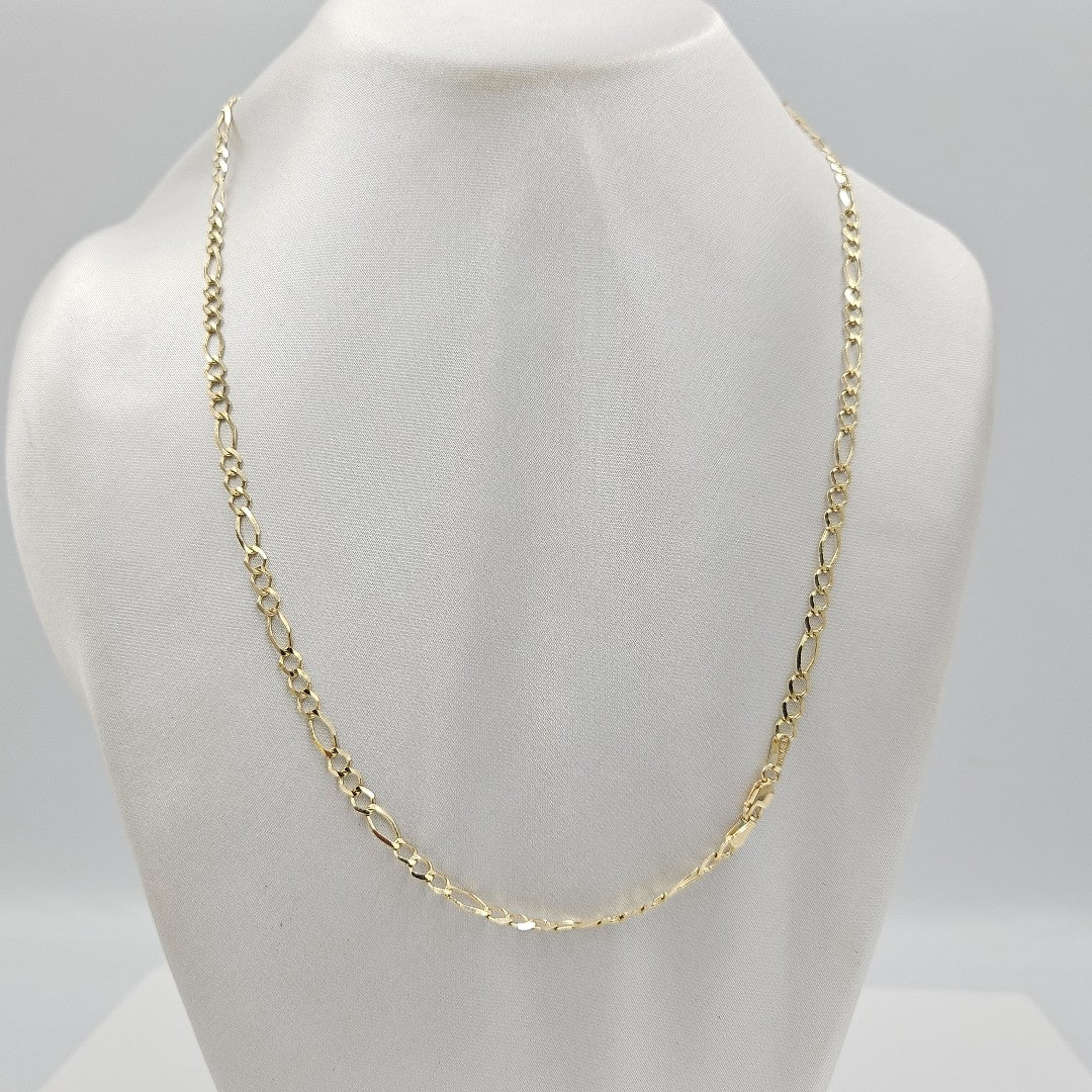 CADENAS TEJIDO 3X1 ORO 10K 55 CM 6.8 GR (NUEVO)