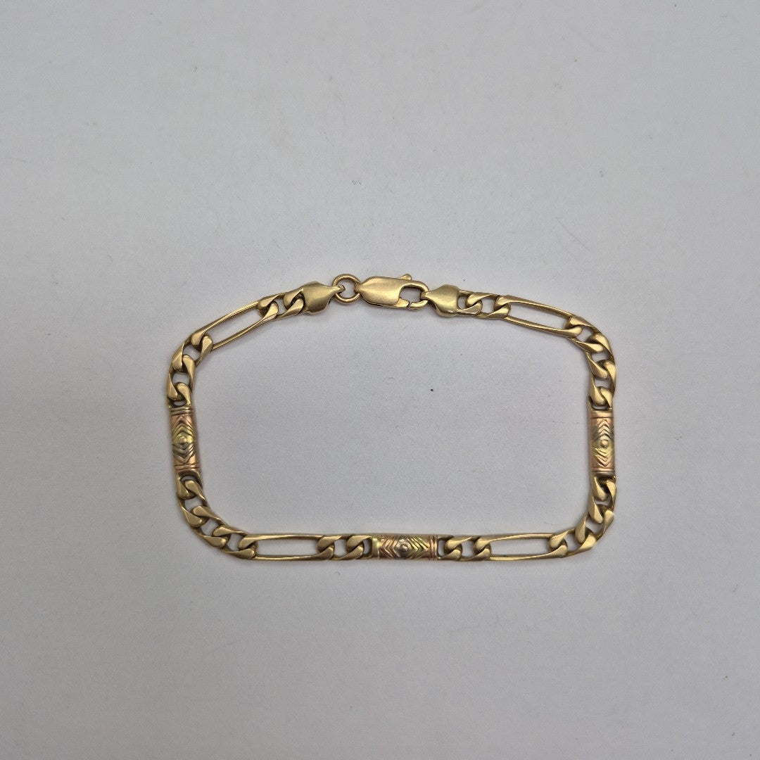 PULSERA ORO, ORO COMBINADO 14 K 9 GRMS (SEMINUEVO)