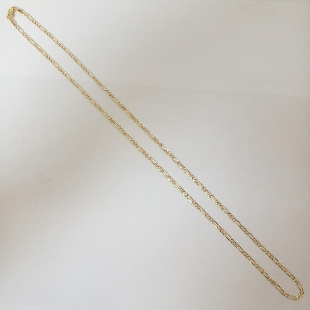 CADENAS TEJIDO 3X1 ORO 14K 55 CM 4.9 GR (NUEVO)