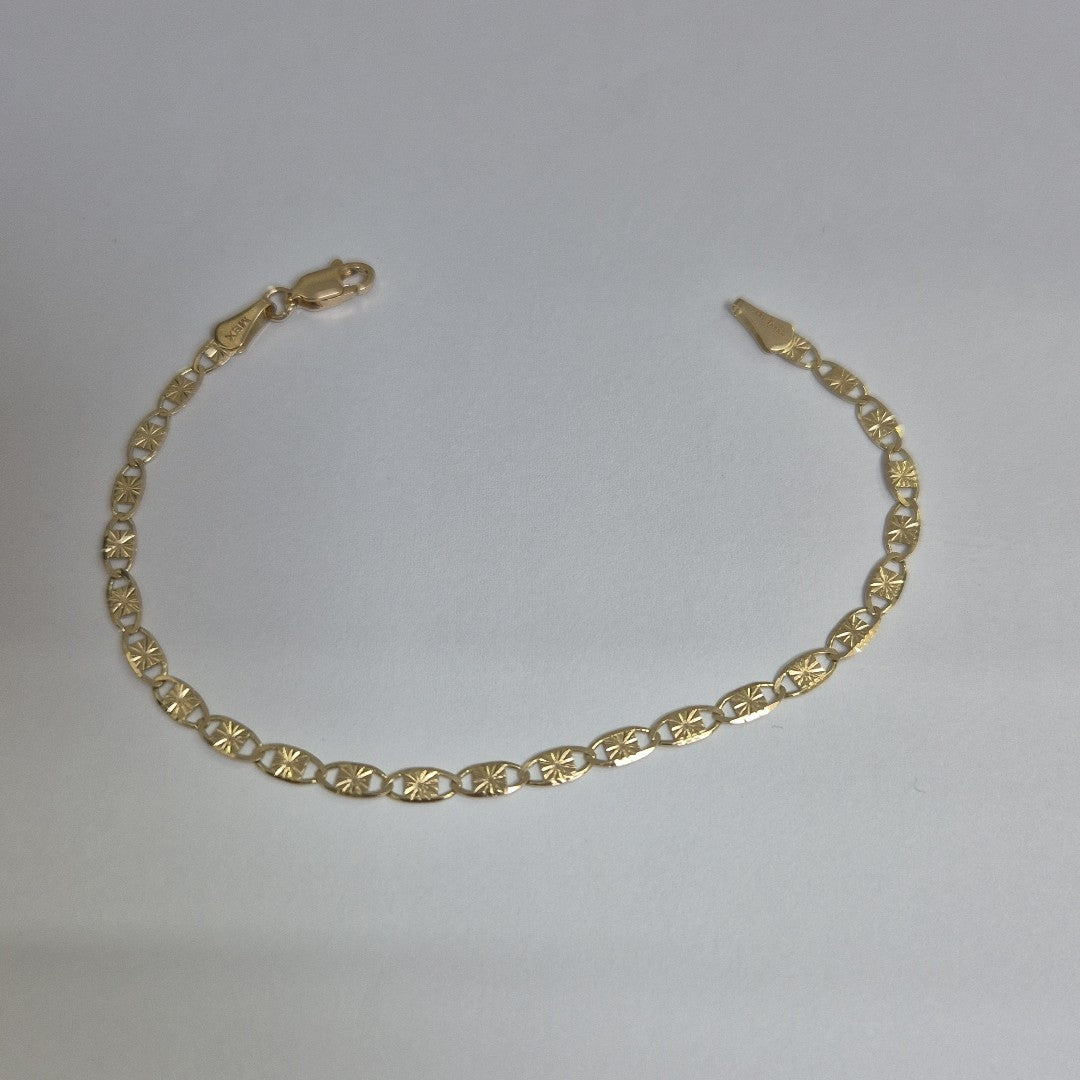 PULSERAS GUCHI ORO 14K 18 CM 2.9 GR (NUEVO)