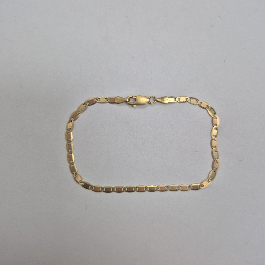 PULSERA ORO COMBINADO 14 K 2.2 GRMS (SEMINUEVO)