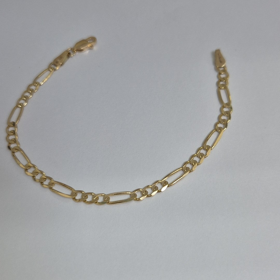 PULSERAS TEJIDO 3X1 ORO 14K 18 CM 4.1 GR (NUEVO)