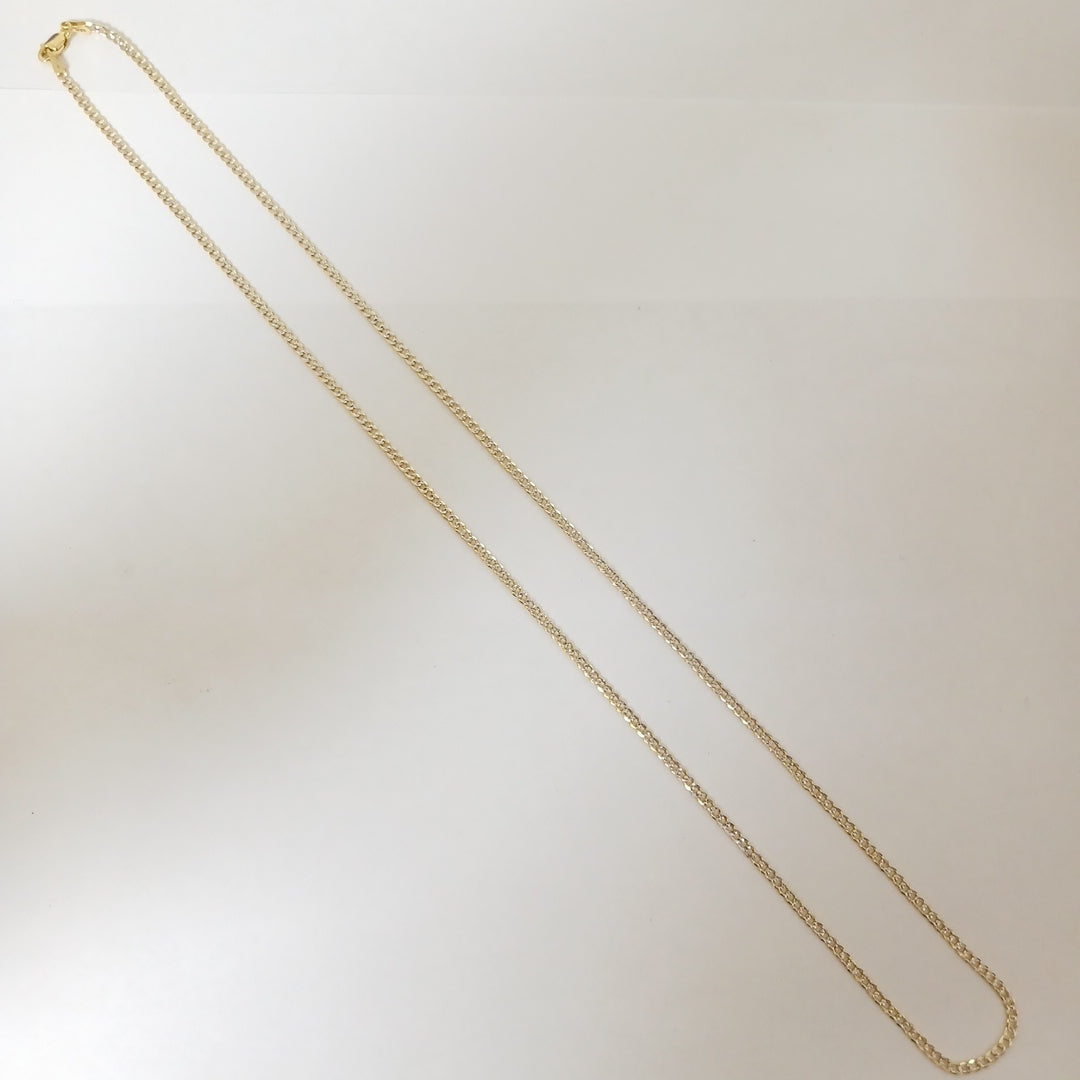 CADENAS BARBADA DIAMANTADA ORO 14K 60 CM 6.1 GR (NUEVO)