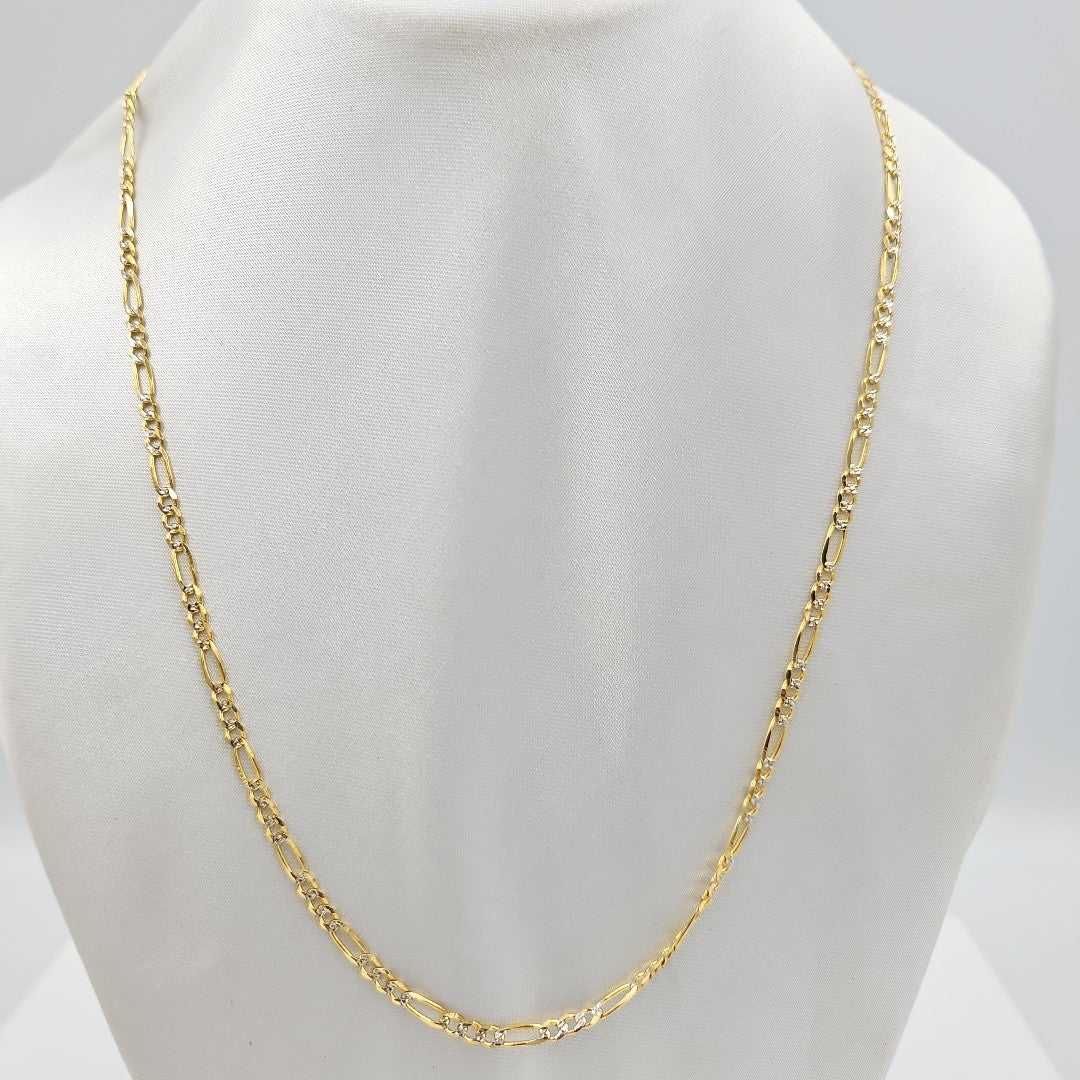 CADENAS 3X1 DIAMANTADA ORO 14K 55 CM 8.4 GR (NUEVO)