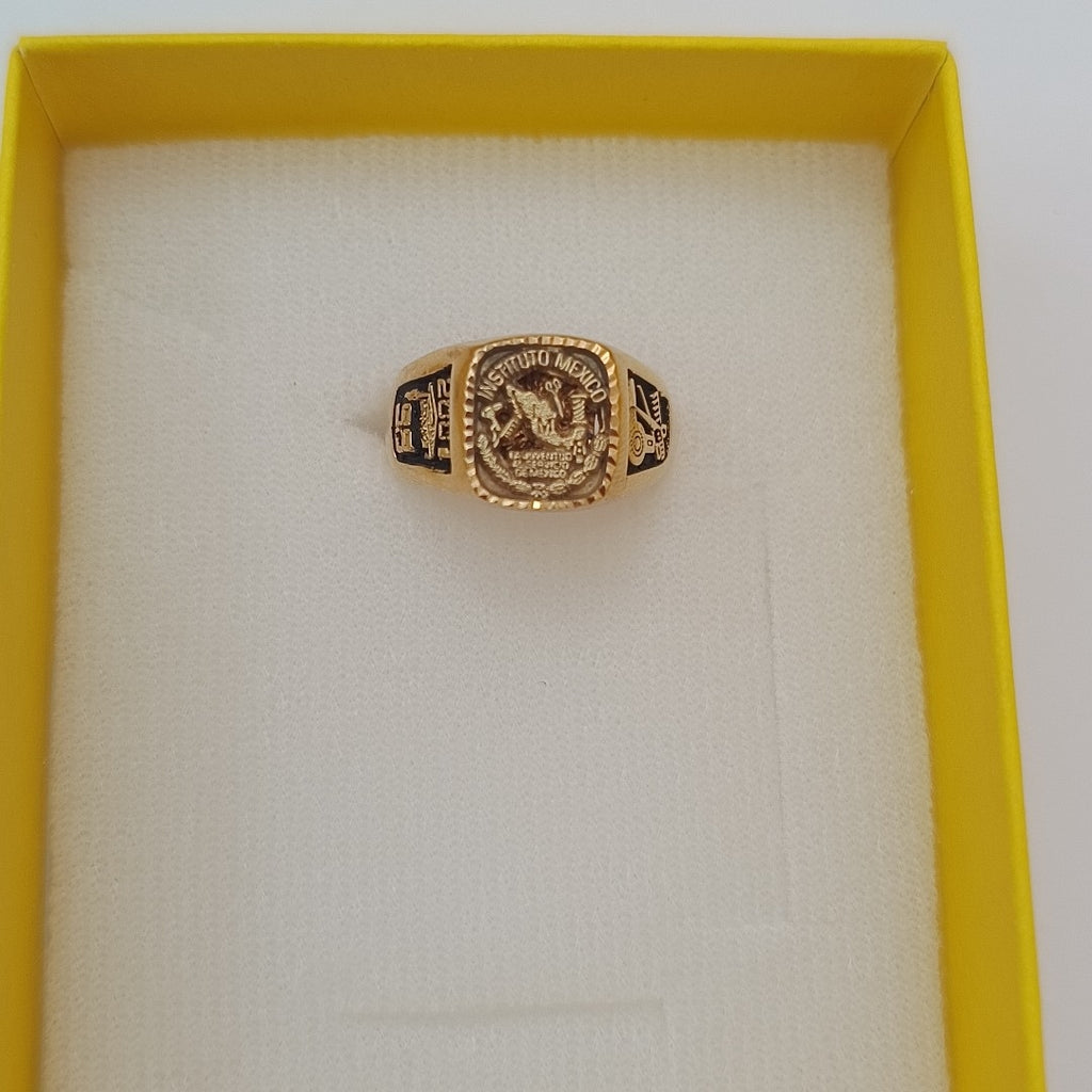 ANILLO DE GRADUACIÓN ORO 14 K 6.1 GRMS (SEMINUEVO)