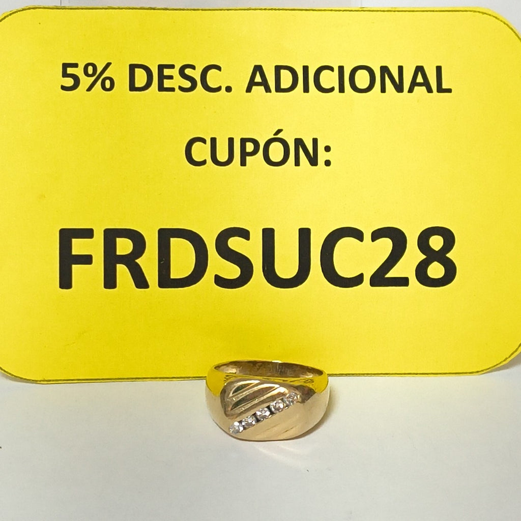 ANILLO ORO 14 K 7.3 GRMS (SEMINUEVO)