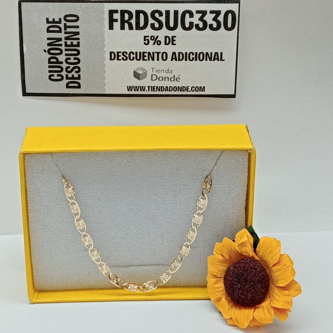 PULSERAS GUCHI ORO 14K 18 CM 2.8 GR (NUEVO)