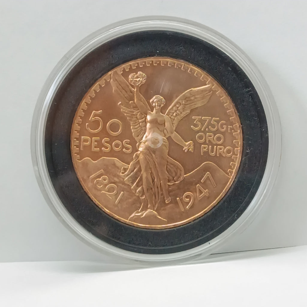K1 41.6 GRMS 21 K IDENTIFICACIÓN MONEDA NOMINATIVA MONEDAS PESOS 50 PES (SEMINUEVO)