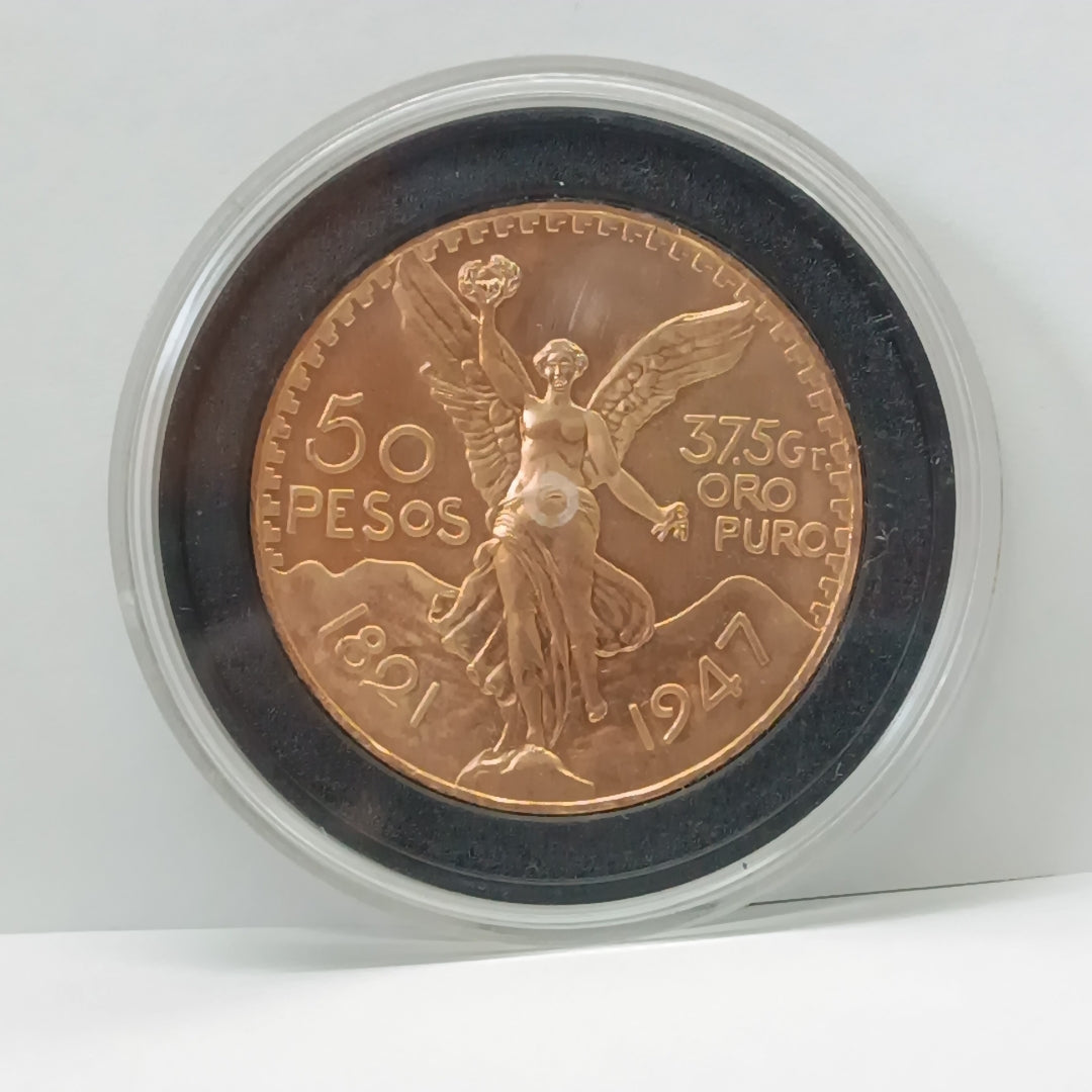 K1 41.6 GRMS 21 K IDENTIFICACIÓN MONEDA NOMINATIVA MONEDAS PESOS 50 PES (SEMINUEVO)