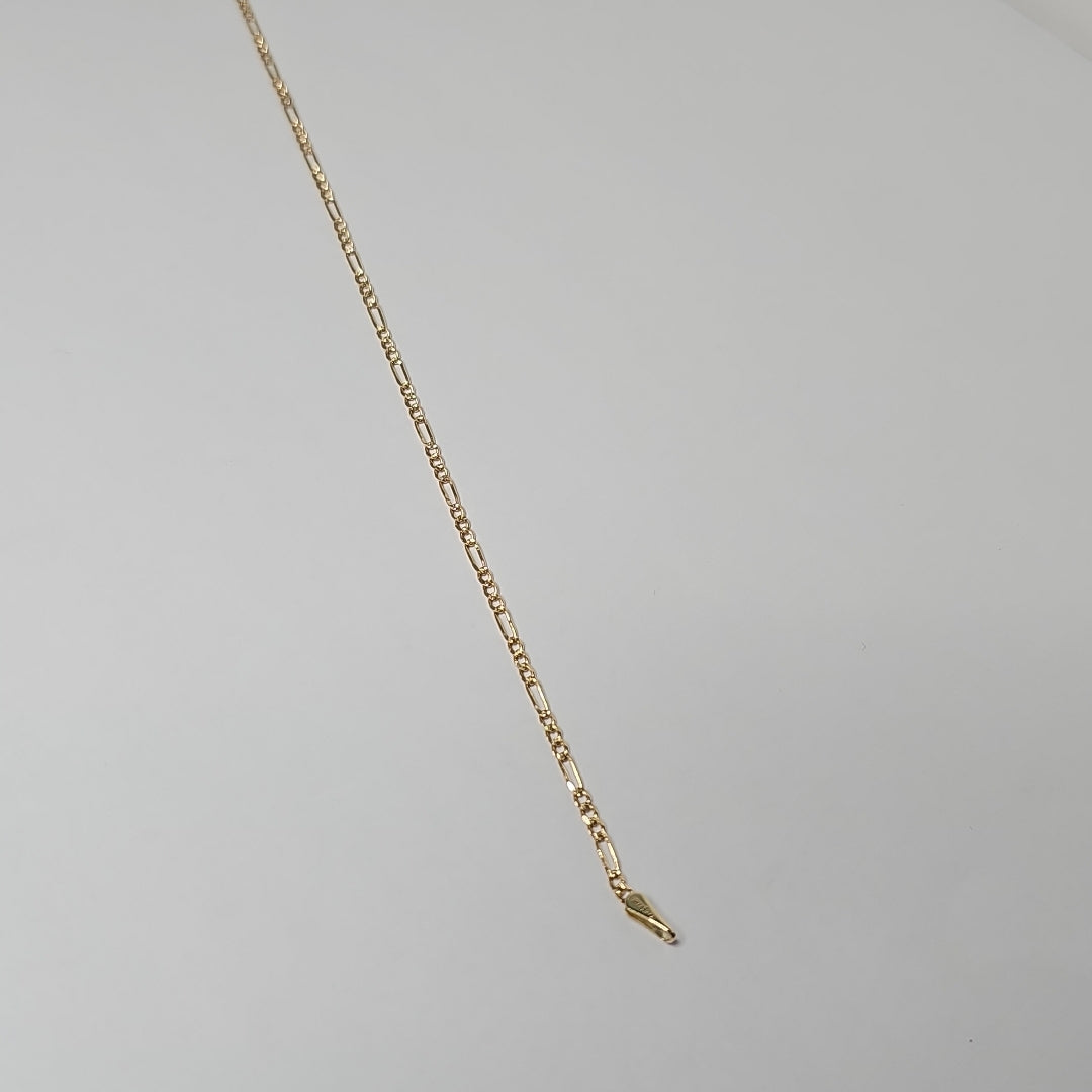 PULSERA 3X1 ORO 14K 21 CM 1.7 GR (NUEVO)