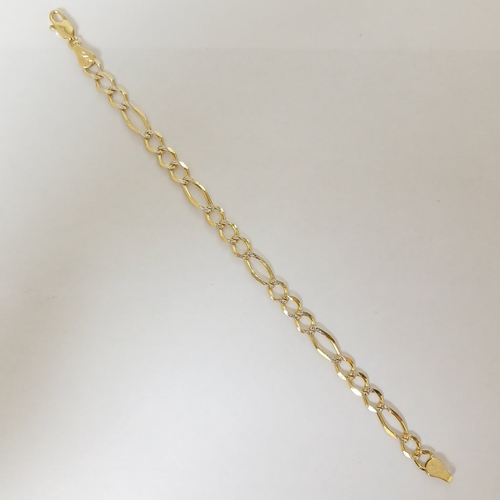 PULSERAS TEJIDO 3X1 ORO 14K 18 CM 5.9 GR (NUEVO)