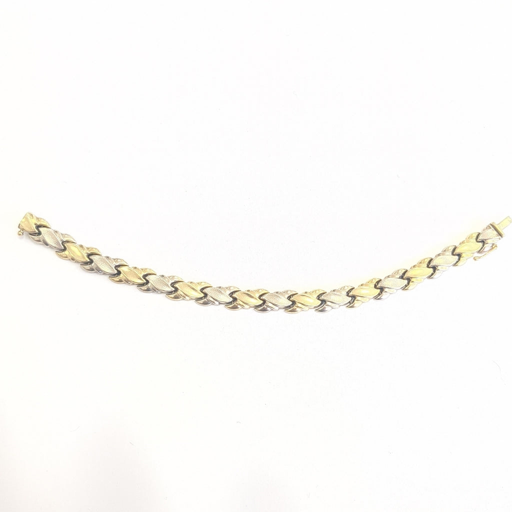 PULSERA ORO COMBINADO 14 K 11.2 GRMS (SEMINUEVO)