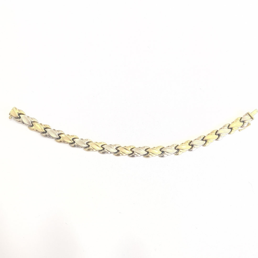 PULSERA ORO COMBINADO 14 K 11.2 GRMS (SEMINUEVO)