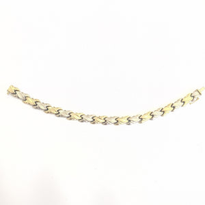 PULSERA ORO COMBINADO 14 K 11.2 GRMS (SEMINUEVO)