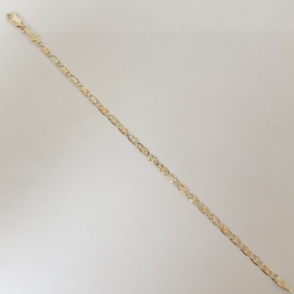 PULSERAS TEJIDO GUCHI ORO 10K 18 CM 2.7 GR (NUEVO)
