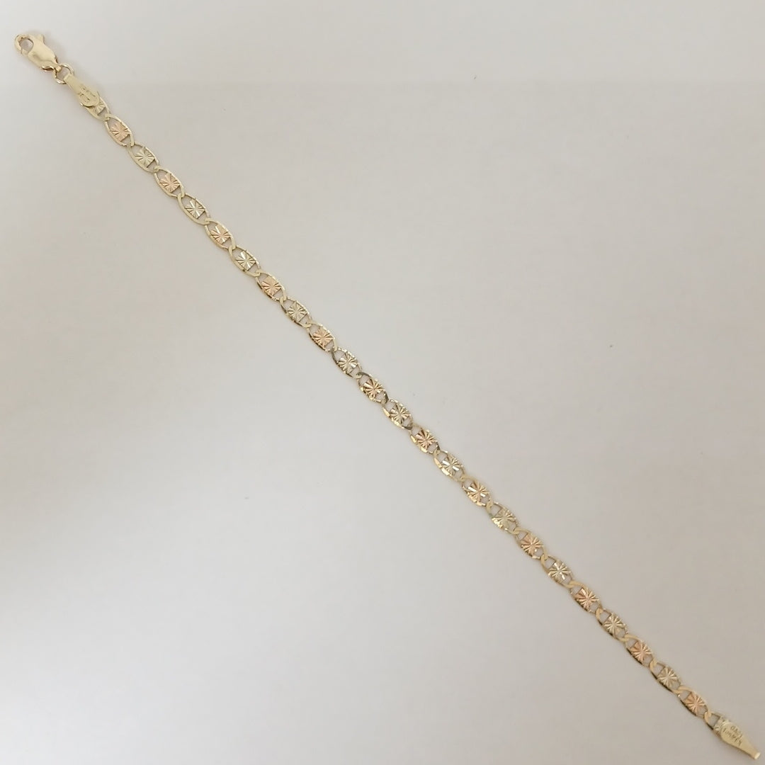 PULSERAS TEJIDO GUCHI ORO 10K 18 CM 2.7 GR (NUEVO)