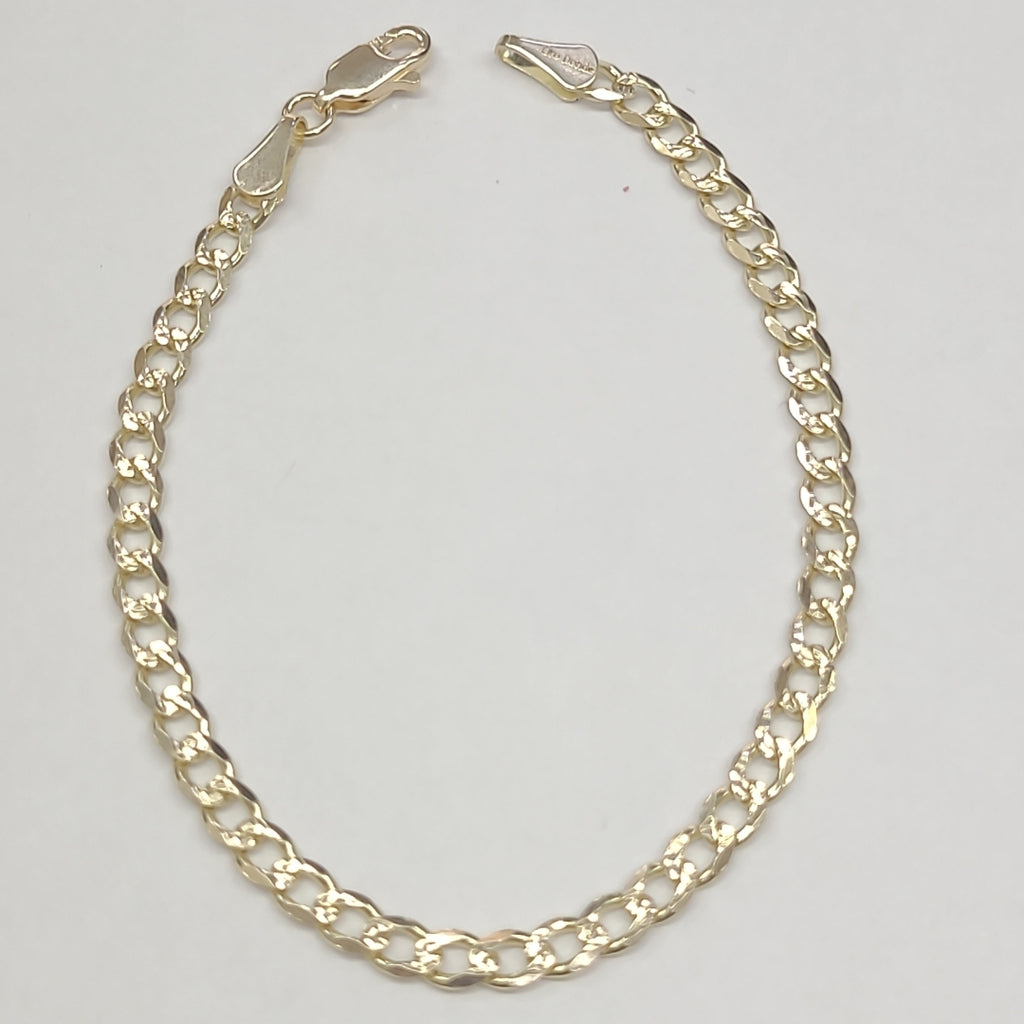 PULSERAS BARBADA ORO 14K 18 CM 4.6 GR (NUEVO)