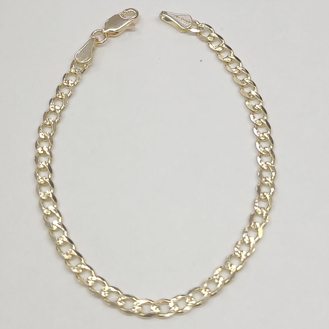 PULSERAS BARBADA ORO 14K 18 CM 4.6 GR (NUEVO)