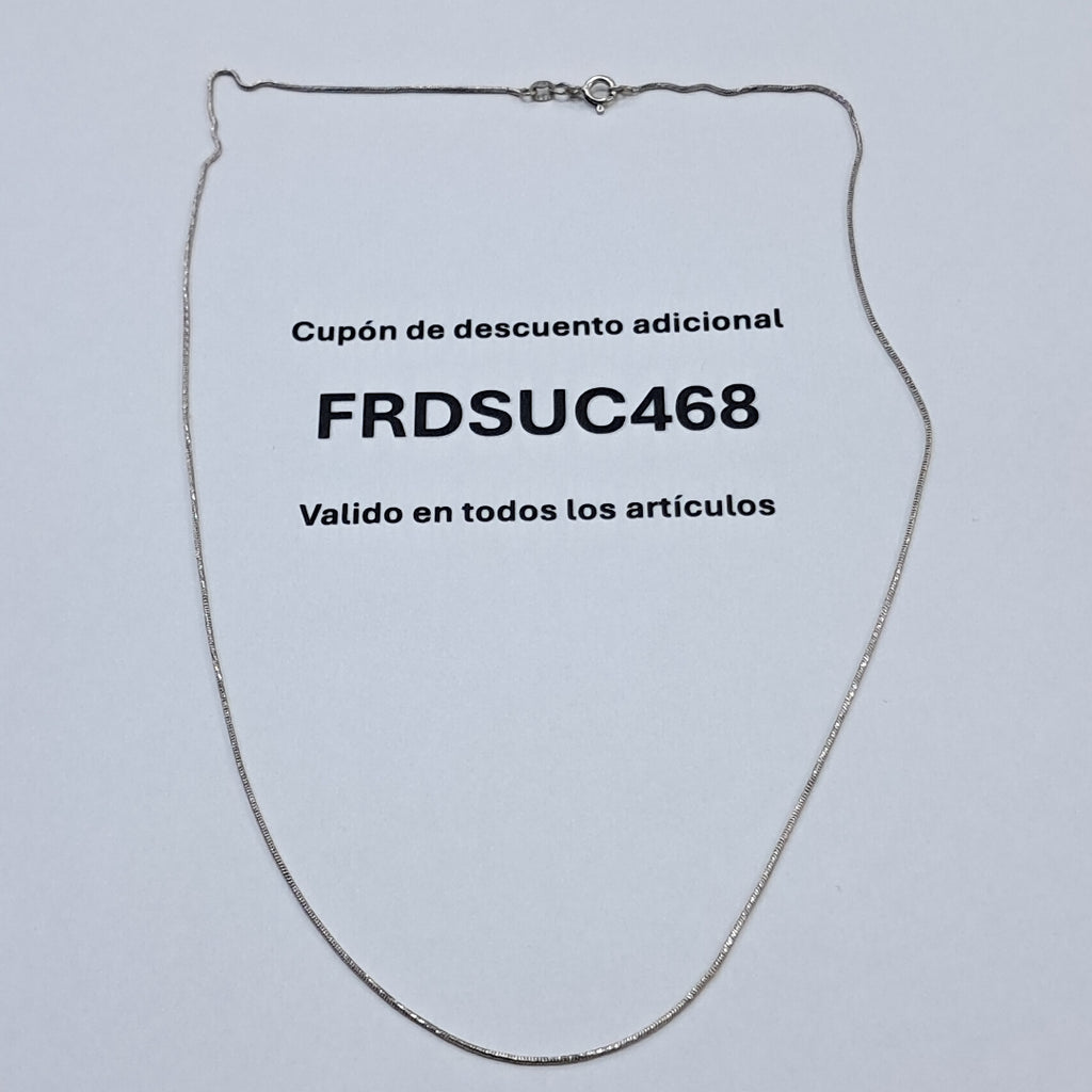 CADENA ORO BLANCO 14 K 3,00 GRMS (SEMINUEVO)