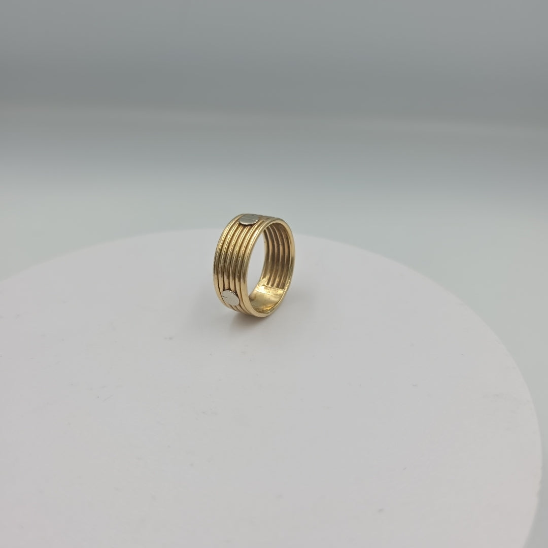 ANILLO ORO,RODIADO 10 K 4,00 GRMS (SEMINUEVO)