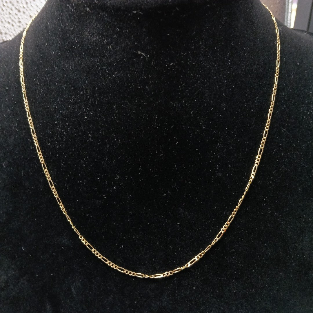 CADENAS TEJIDO 3X1 ORO 10K 50 CM 2.9 GR (NUEVO)