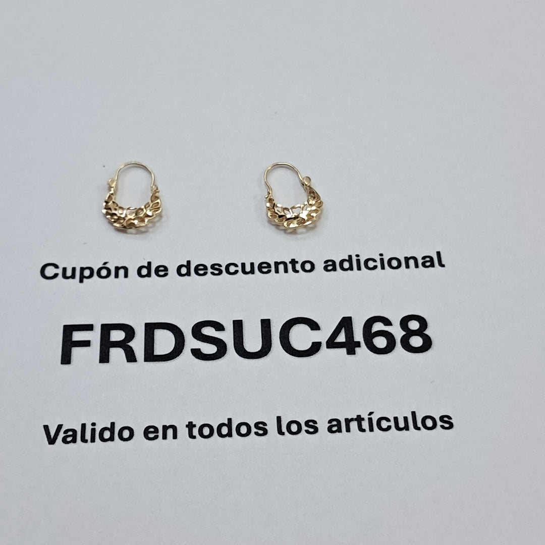 ARETES PAR ORO 10 K 0,90 GRMS (SEMINUEVO)
