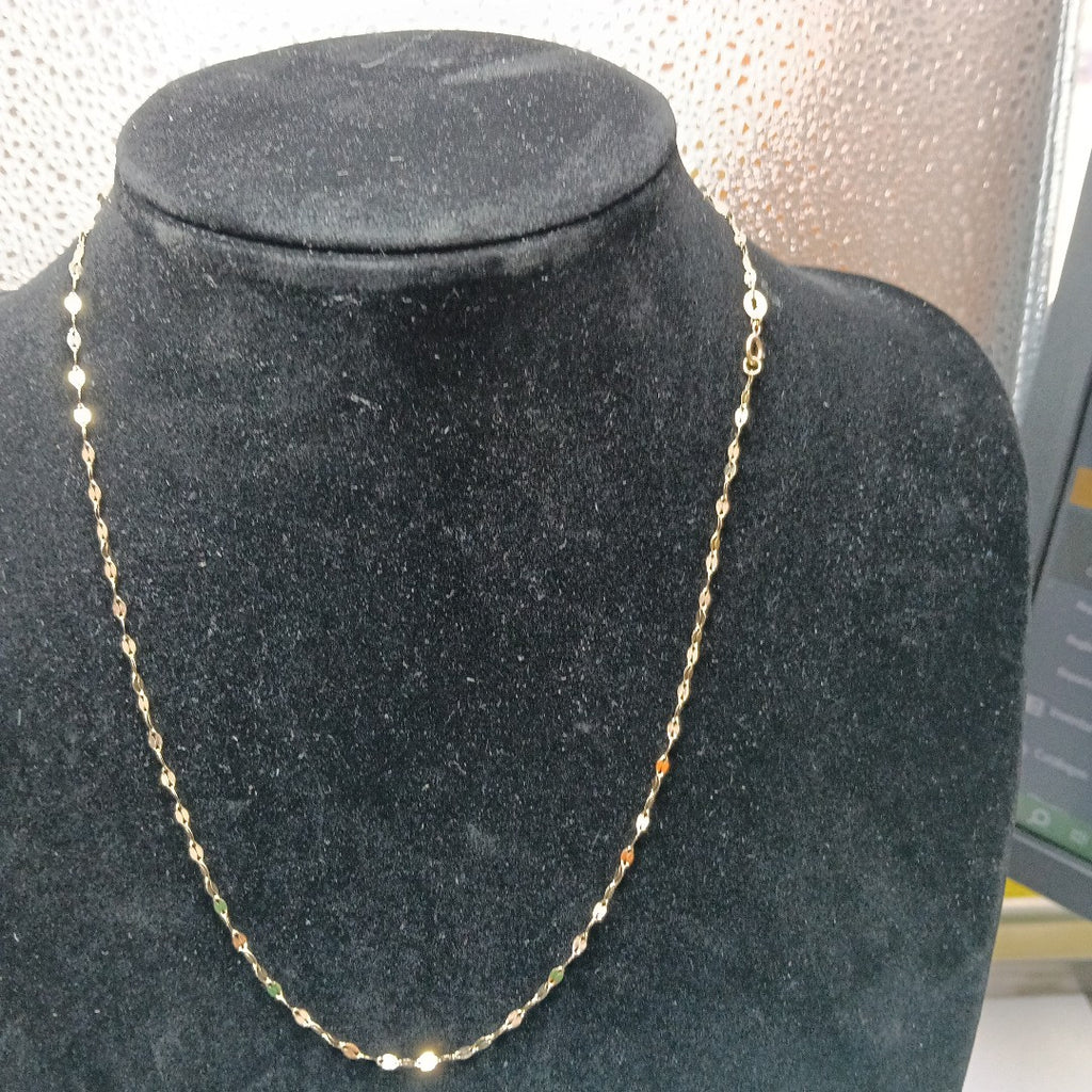 CADENAS TEJIDO ESPECIAL ORO 10K 50 CM 1 GR (NUEVO)