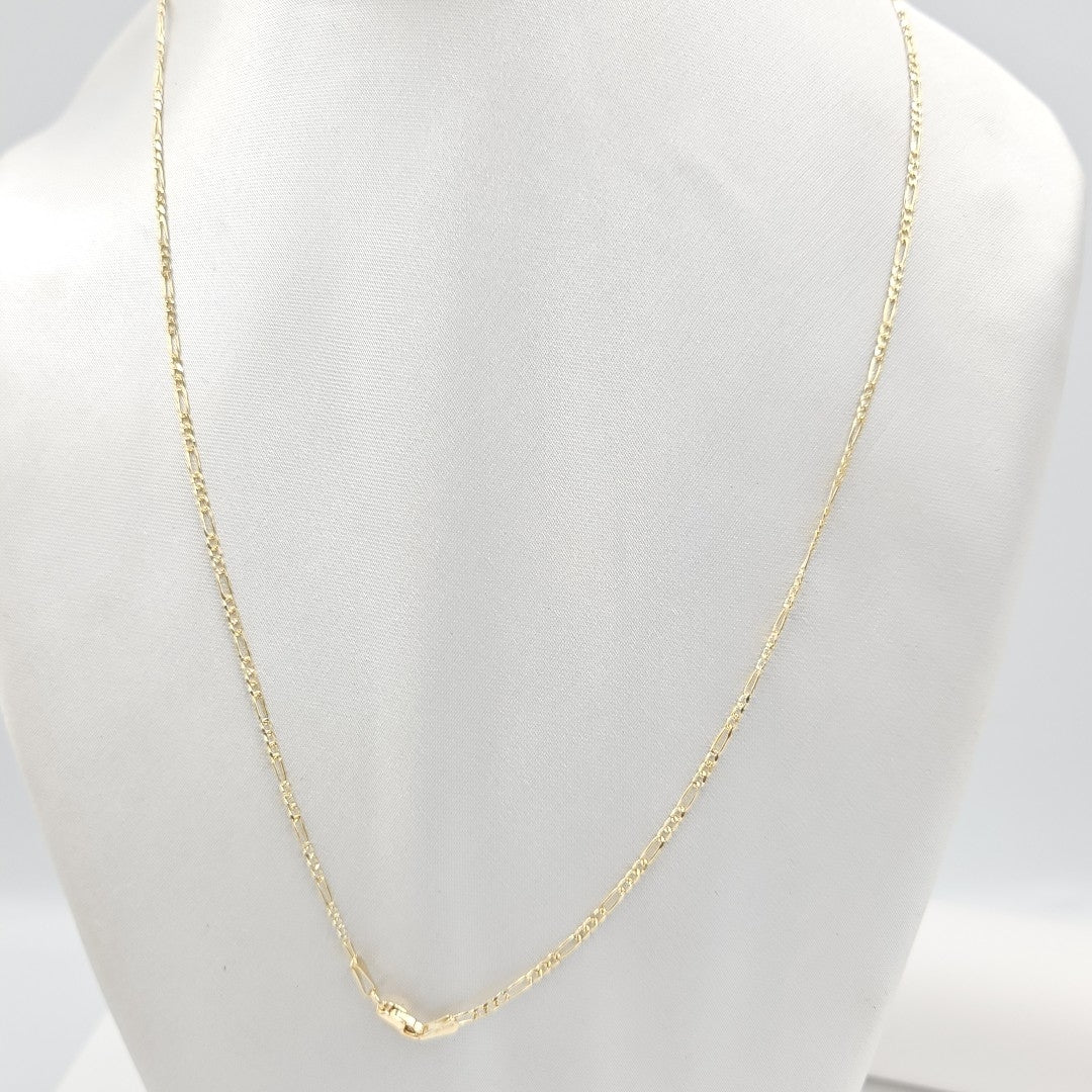 CADENAS TEJIDO 3X1 ORO 14K 55 CM 3.8 GR (NUEVO)