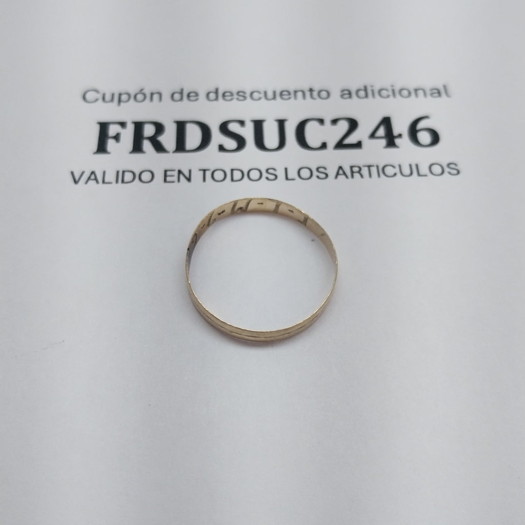 ARGOLLA ORO 10 K 0.5 GRMS (SEMINUEVO)