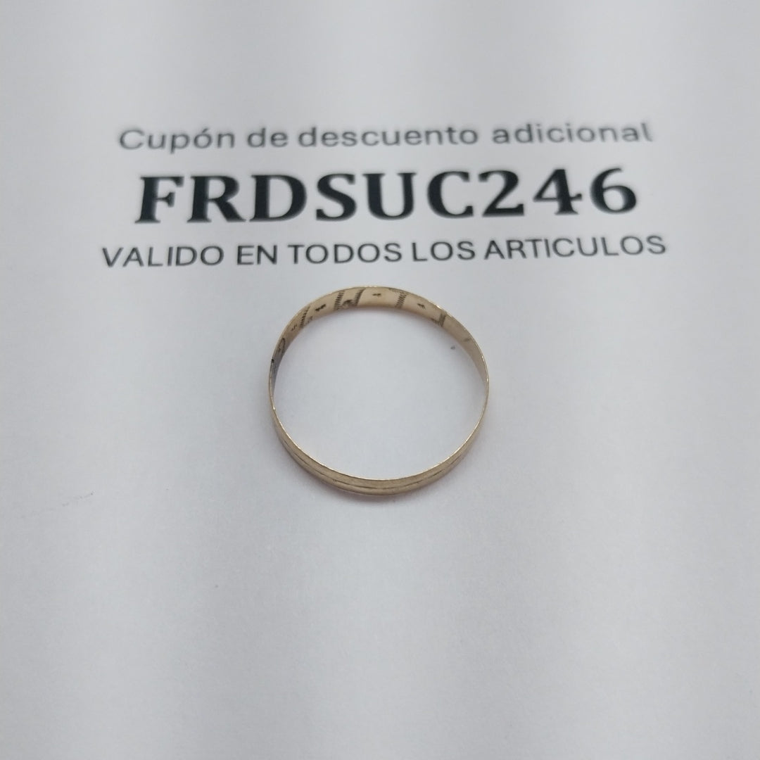 ARGOLLA ORO 10 K 0.5 GRMS (SEMINUEVO)