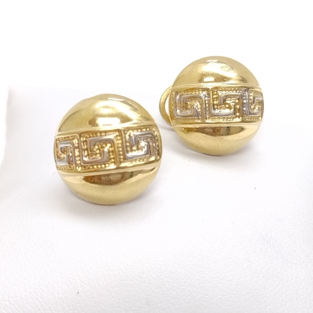 ARETES PAR ORO, RODIADO 14 K 5 GRMS (SEMINUEVO)