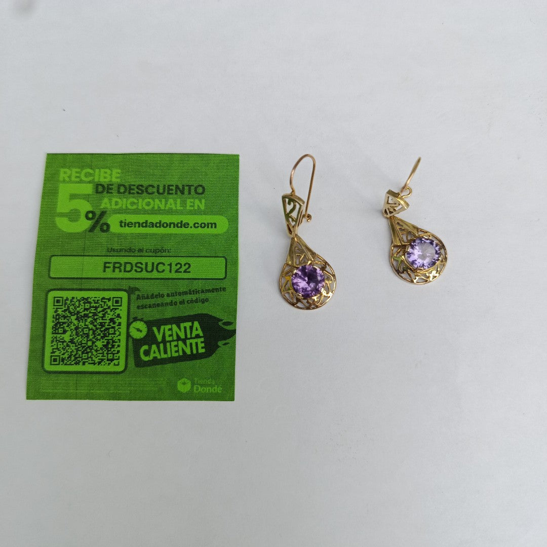 ARETES PAR ORO 8 K 4.6 GRMS (SEMINUEVO)
