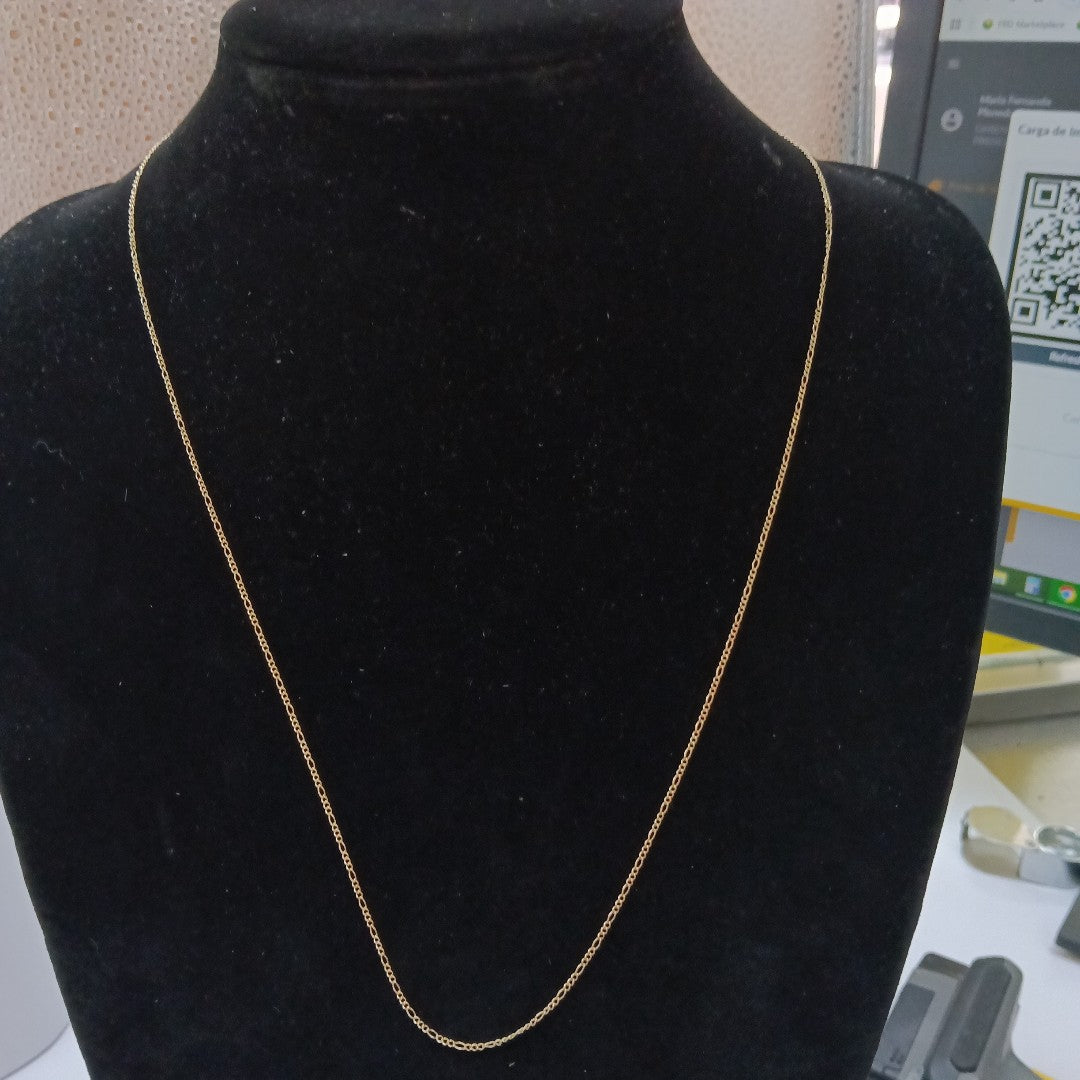 CADENAS TEJIDO 3X1 ORO 10K 60 CM 1.5 GR (NUEVO)