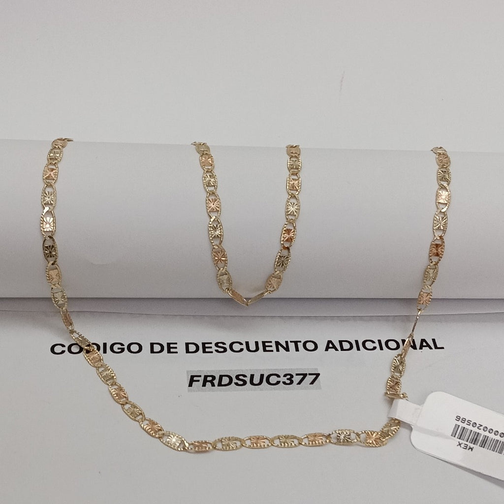 CADENAS TEJIDO GUCHI ORO 10K 55 CM 6.8 GR (NUEVO)