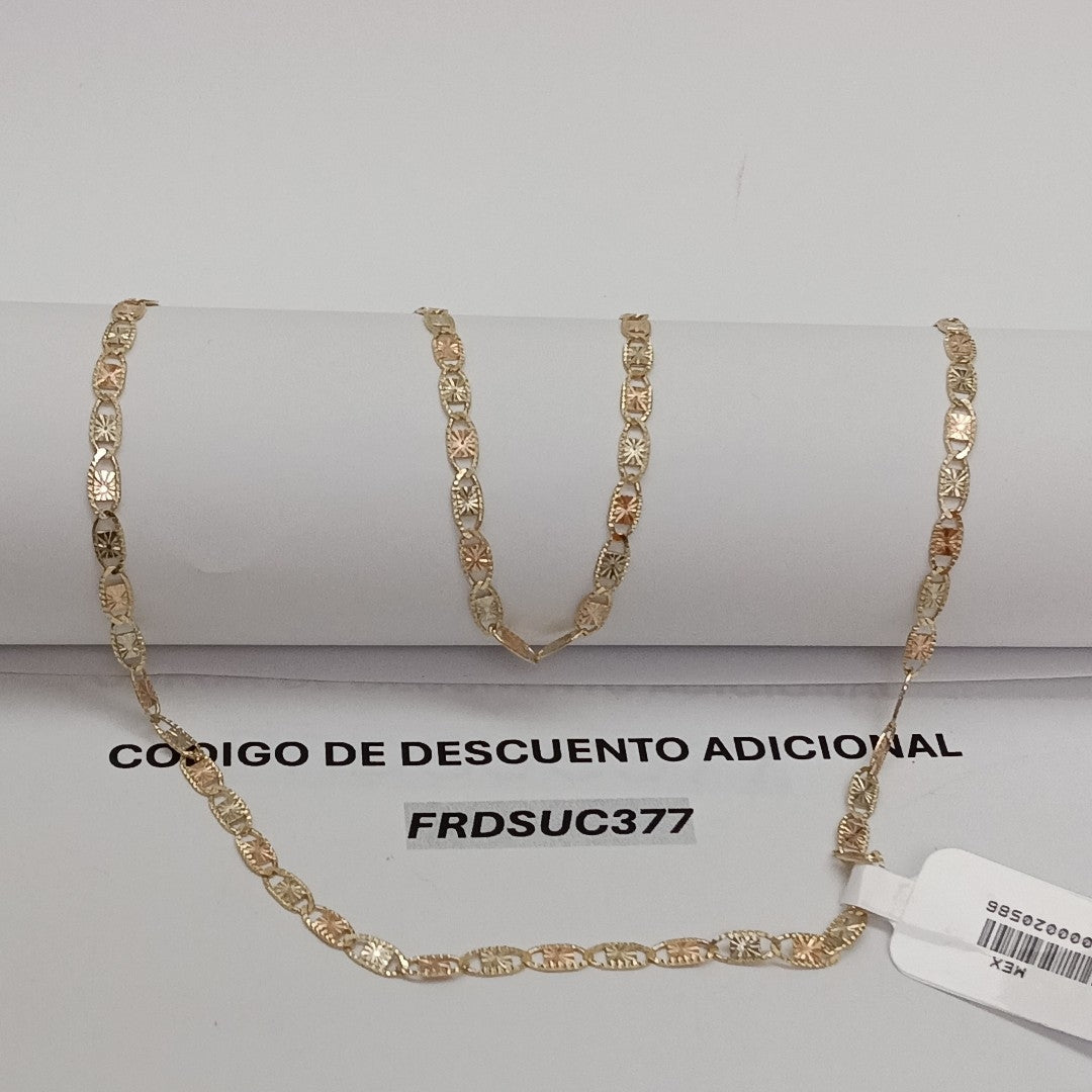 CADENAS TEJIDO GUCHI ORO 10K 55 CM 6.8 GR (NUEVO)