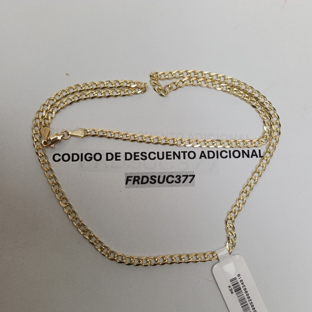 CADENAS BARBADA ORO 14K 55 CM 13.2 GR (NUEVO)