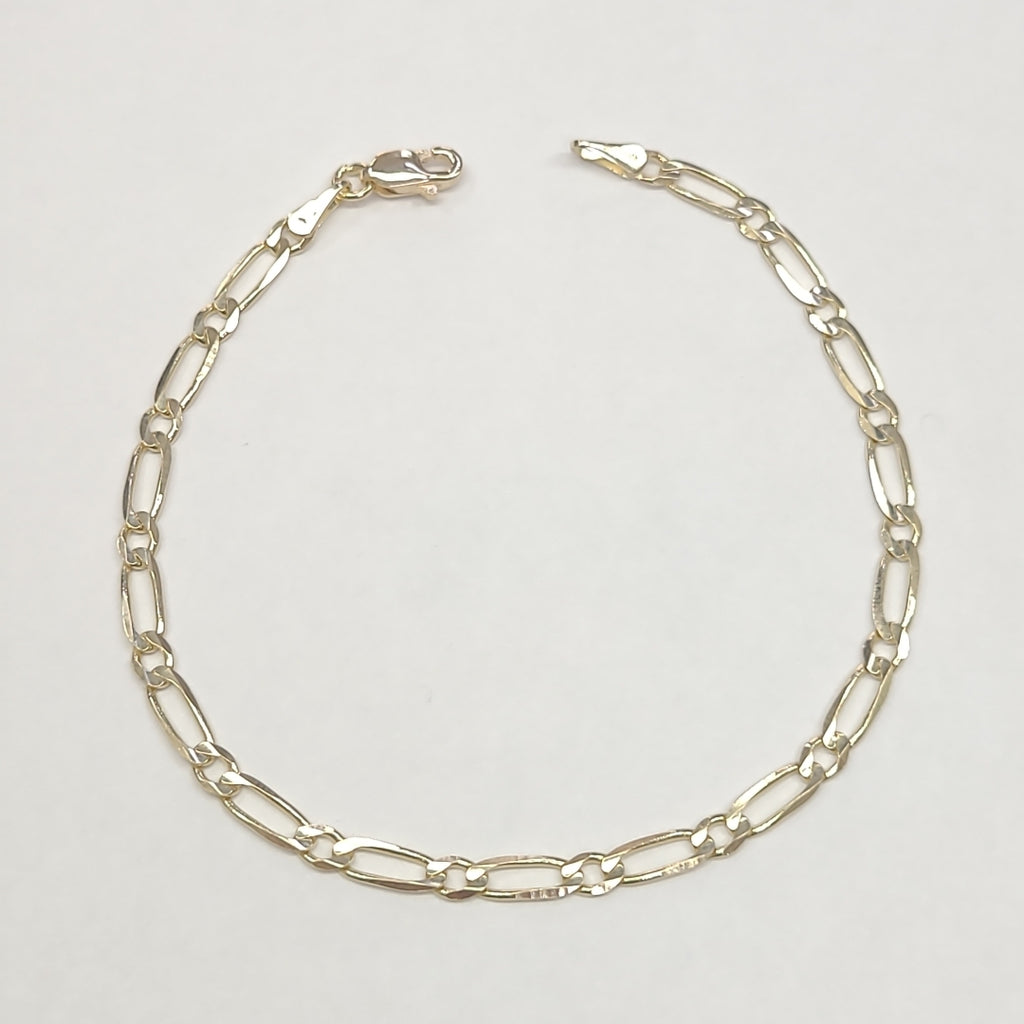 PULSERAS 1X1 ORO 14K 18 CM 2.7 GR (NUEVO)