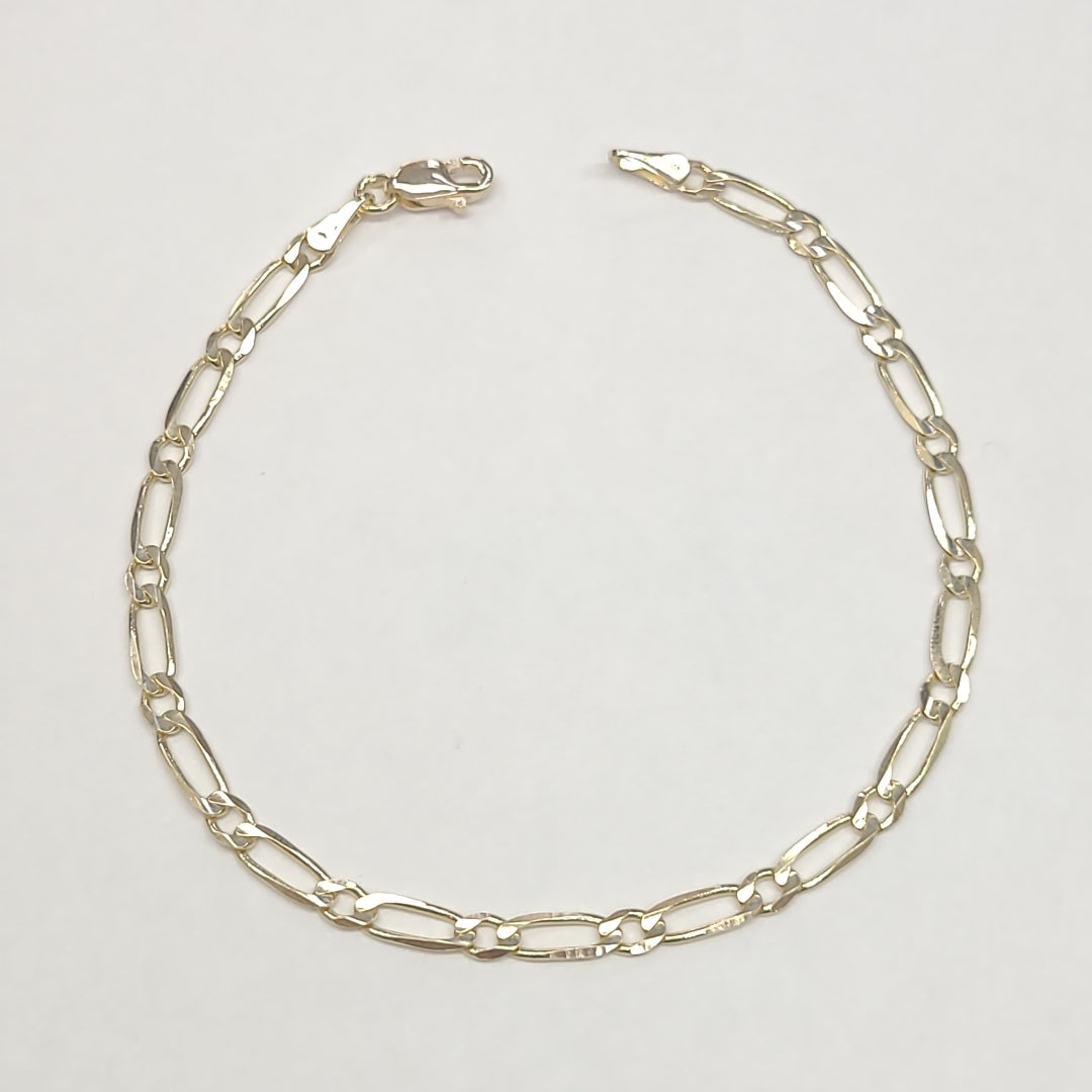 PULSERAS 1X1 ORO 14K 18 CM 2.7 GR (NUEVO)