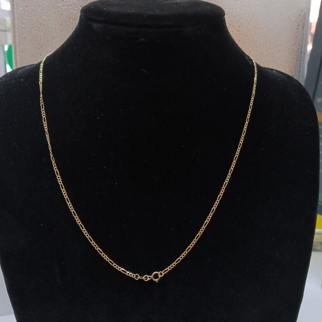 CADENAS TEJIDO 3X1 ORO 10K 55 CM 3.2 GR (NUEVO)