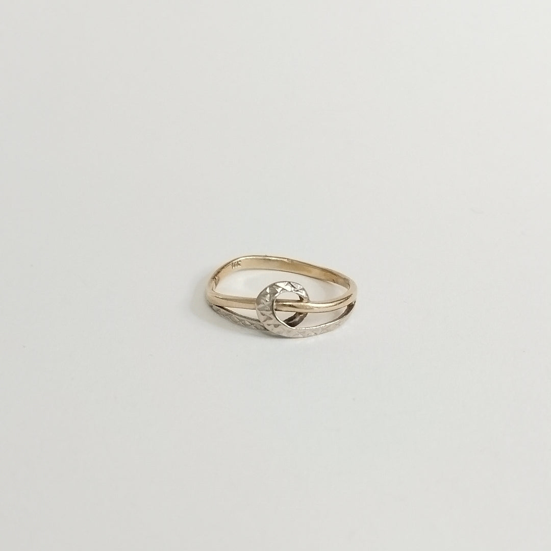 ANILLITO ORO, ORO PLATINO 14 K 1.5 GRMS (SEMINUEVO)