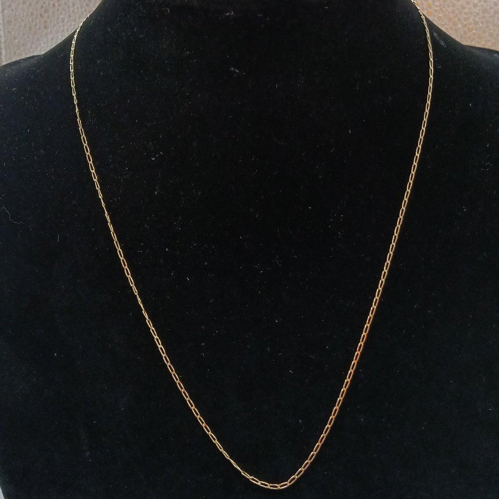 CADENAS TEJIDO ESLABONES ORO 10K 55 CM 1.9 GR (NUEVO)