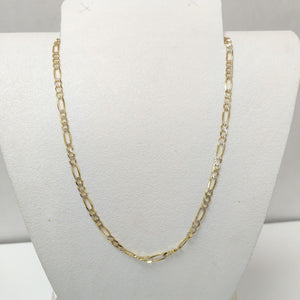 CADENAS TEJIDO 3X1 DIAMANTADO ORO 10K 60 CM 6.9 GR (NUEVO)