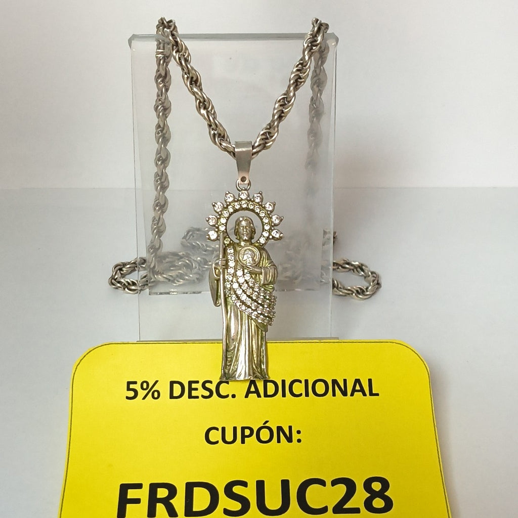 CADENA, DIJE PLATA 55.1 GRMS (SEMINUEVO)