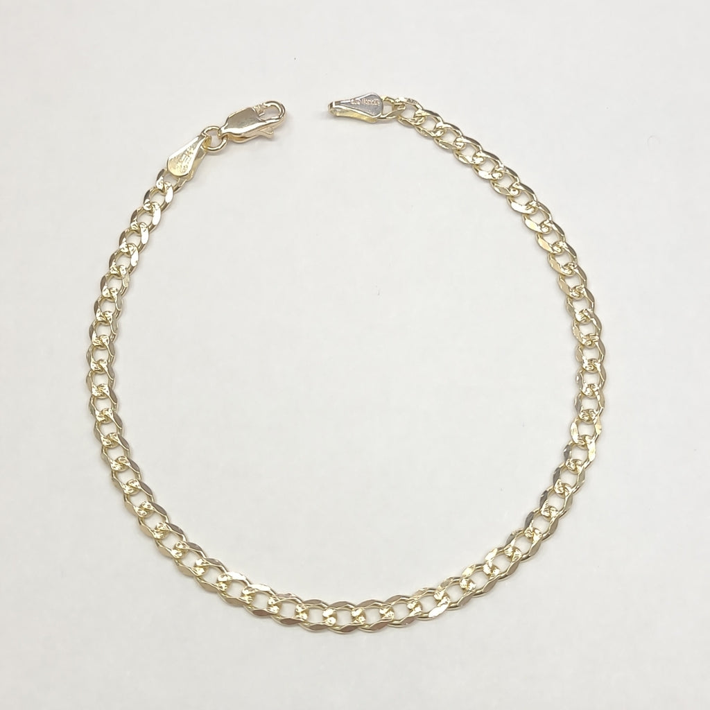 PULSERAS BARBADA ORO 14K 21 CM 5.2 GR (NUEVO)