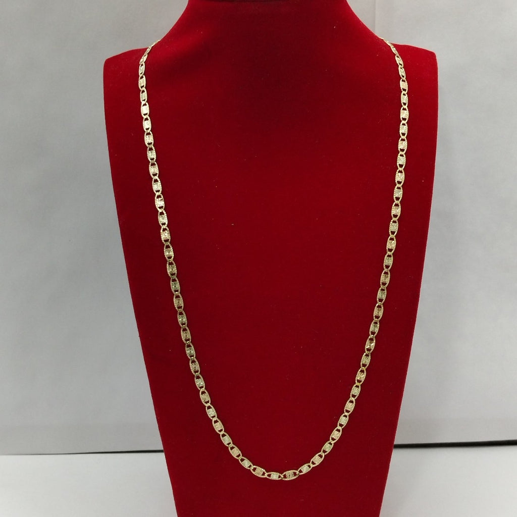 CADENAS TEJIDO GUCHI ORO 10K 55 CM 6.8 GR (NUEVO)
