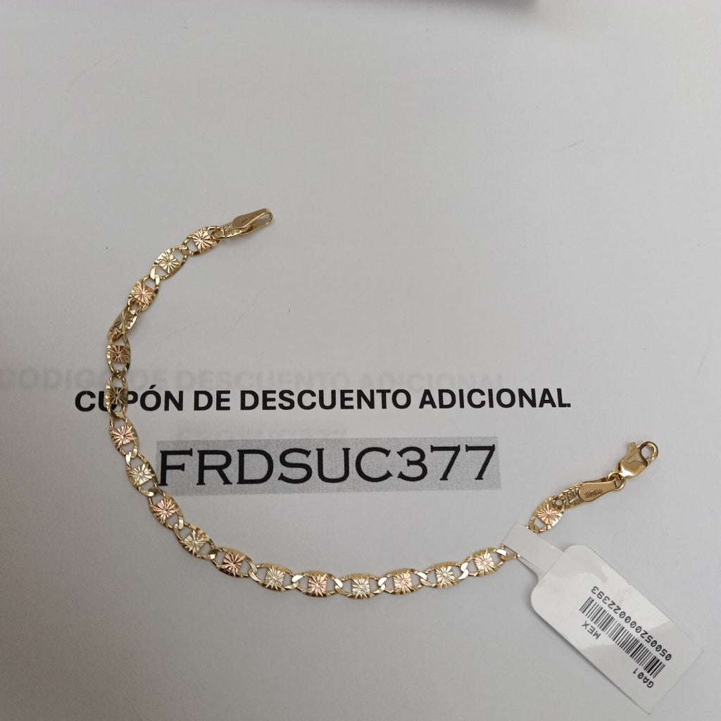 PULSERA TEJIDO GUCHI ORO 14K 18 CM 4.1 GR (NUEVO)